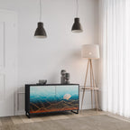 LUNAR SECRETS Sideboard mit 2 Türen in Schwarz