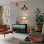 LUNAR SECRETS Sideboard mit 2 Türen in Schwarz