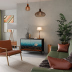 LUNAR SECRETS Sideboard mit 2 Türen in Schwarz