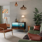 LUNAR SECRETS Sideboard mit 2 Türen in Schwarz