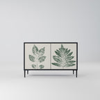GREEN LEAFY STAMPS Sideboard mit 2 Türen in Schwarz