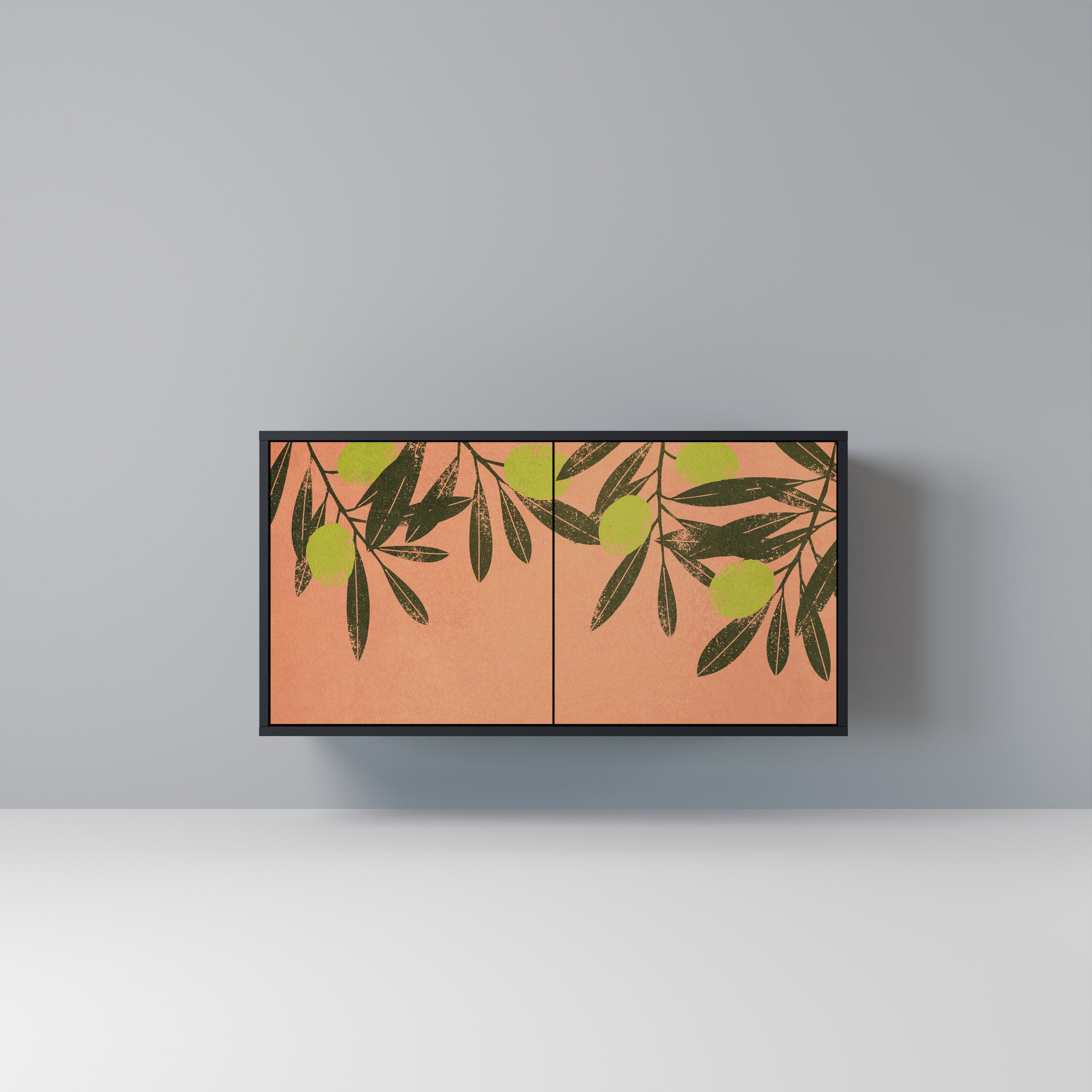 JUICY OLIVES Sideboard mit 2 Türen in Schwarz