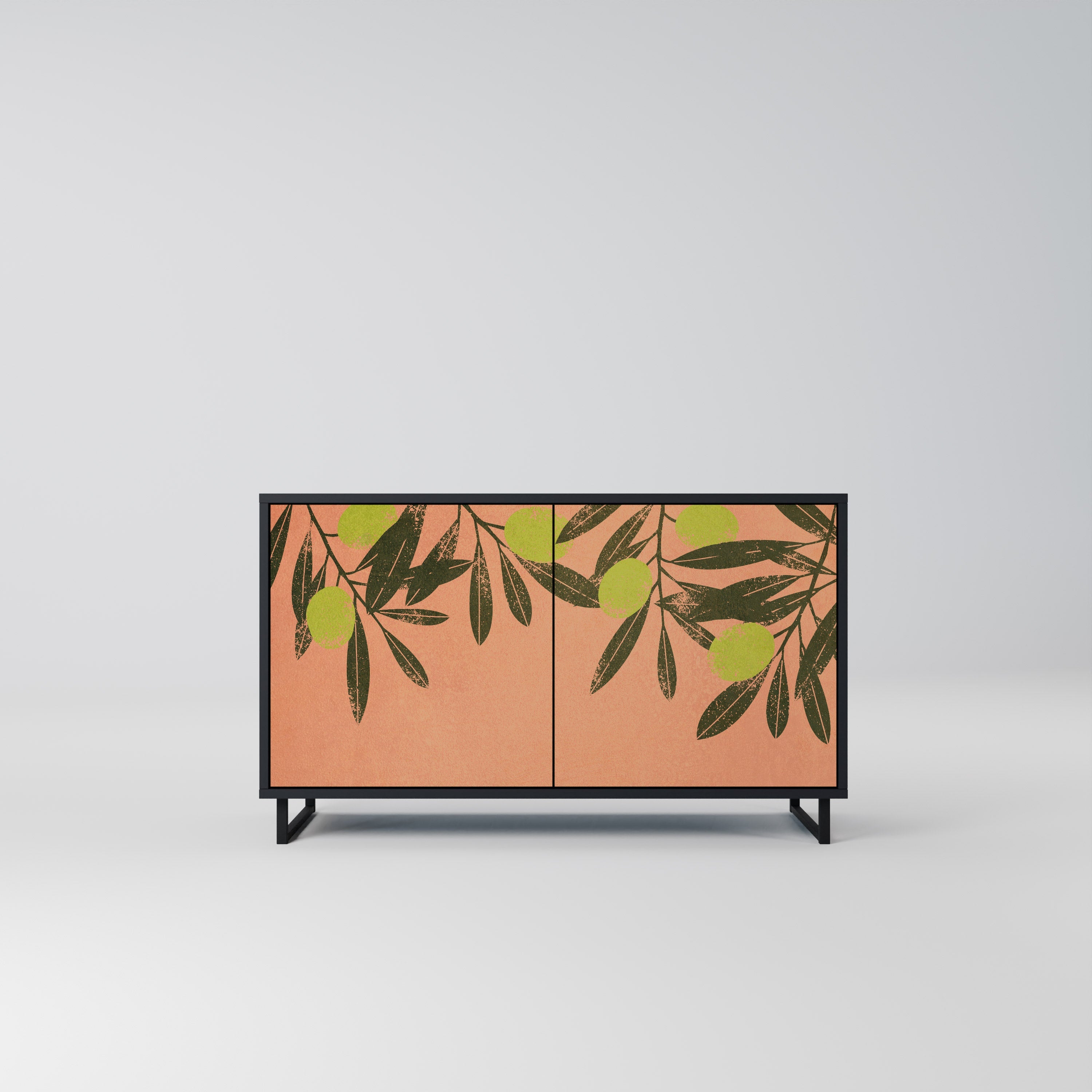 JUICY OLIVES Sideboard mit 2 Türen in Schwarz