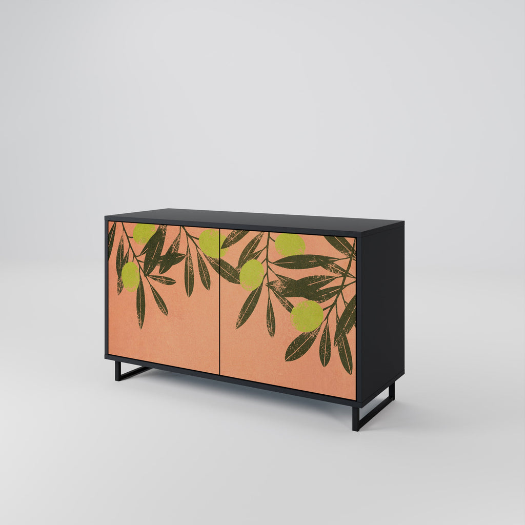 JUICY OLIVES Sideboard mit 2 Türen in Schwarz