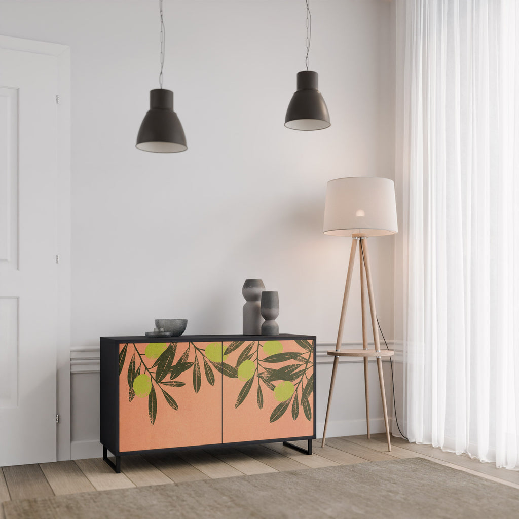 JUICY OLIVES Sideboard mit 2 Türen in Schwarz
