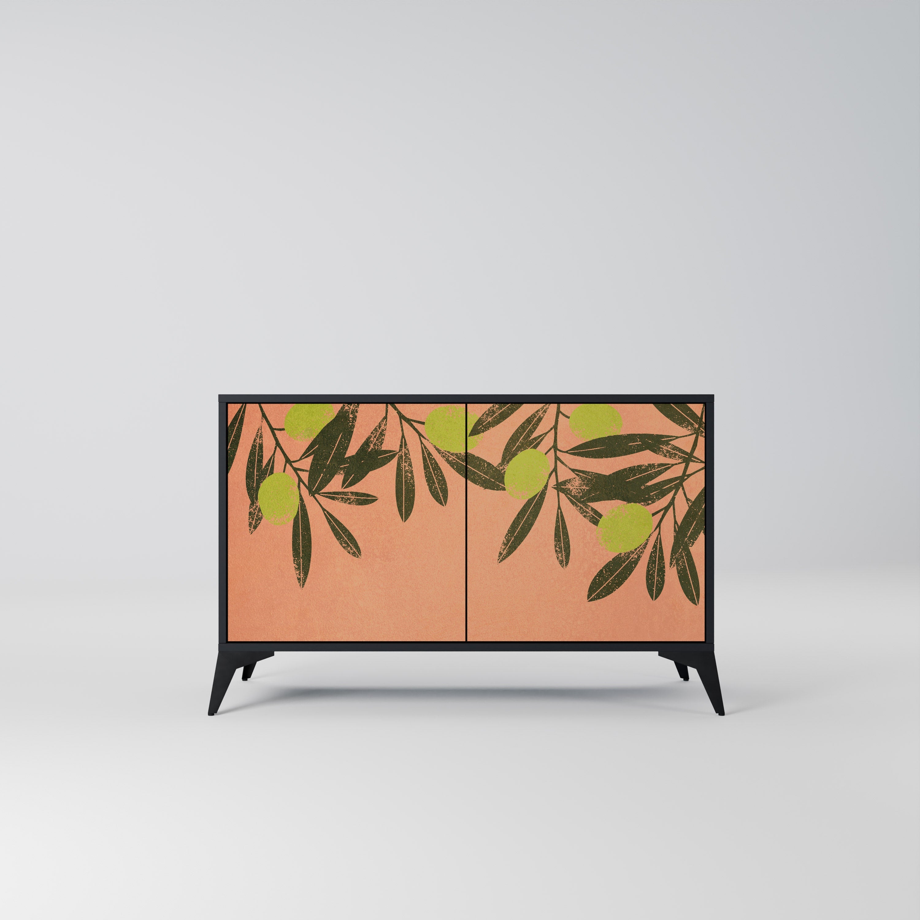 JUICY OLIVES Sideboard mit 2 Türen in Schwarz