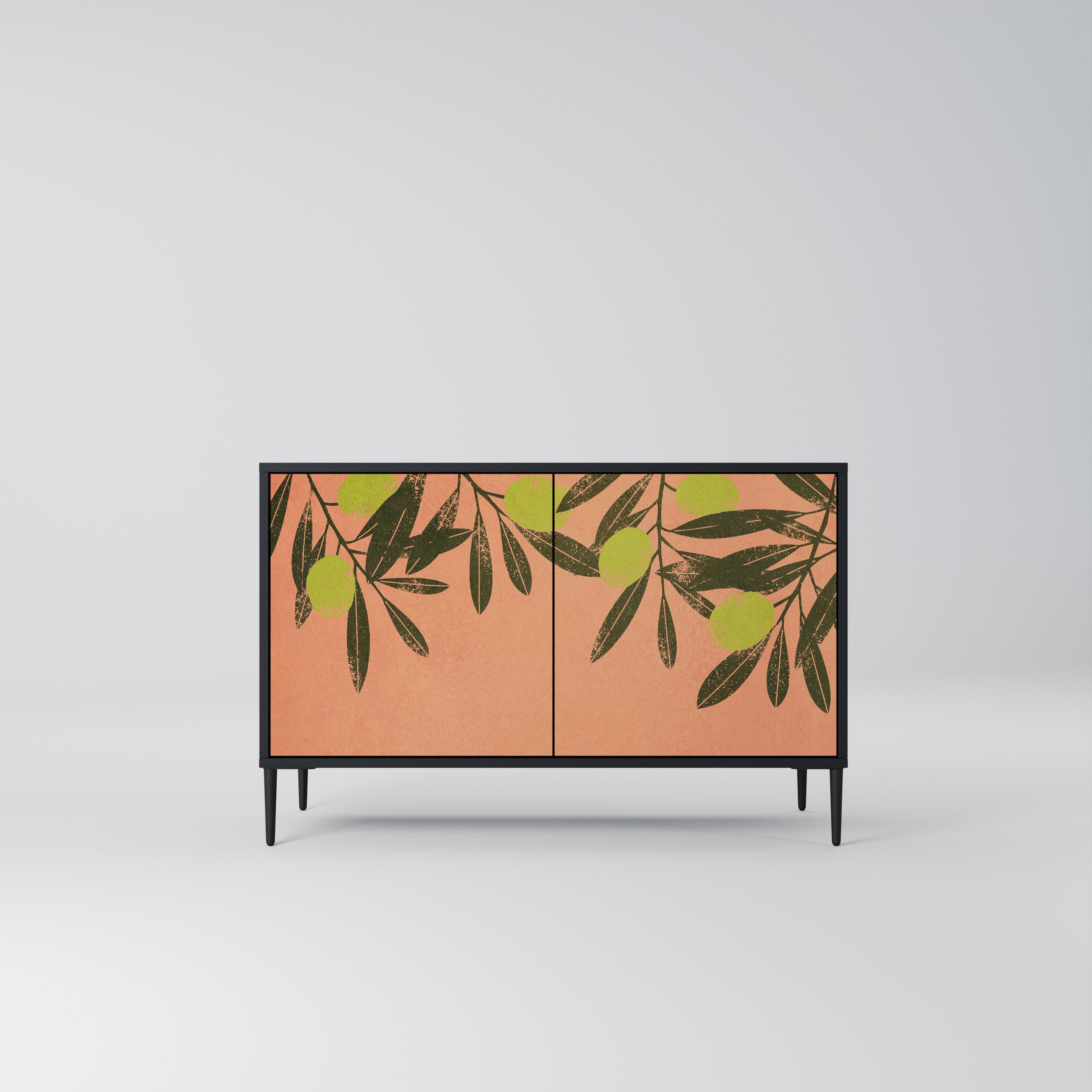 JUICY OLIVES Sideboard mit 2 Türen in Schwarz