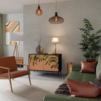 JUICY OLIVES Sideboard mit 2 Türen in Schwarz