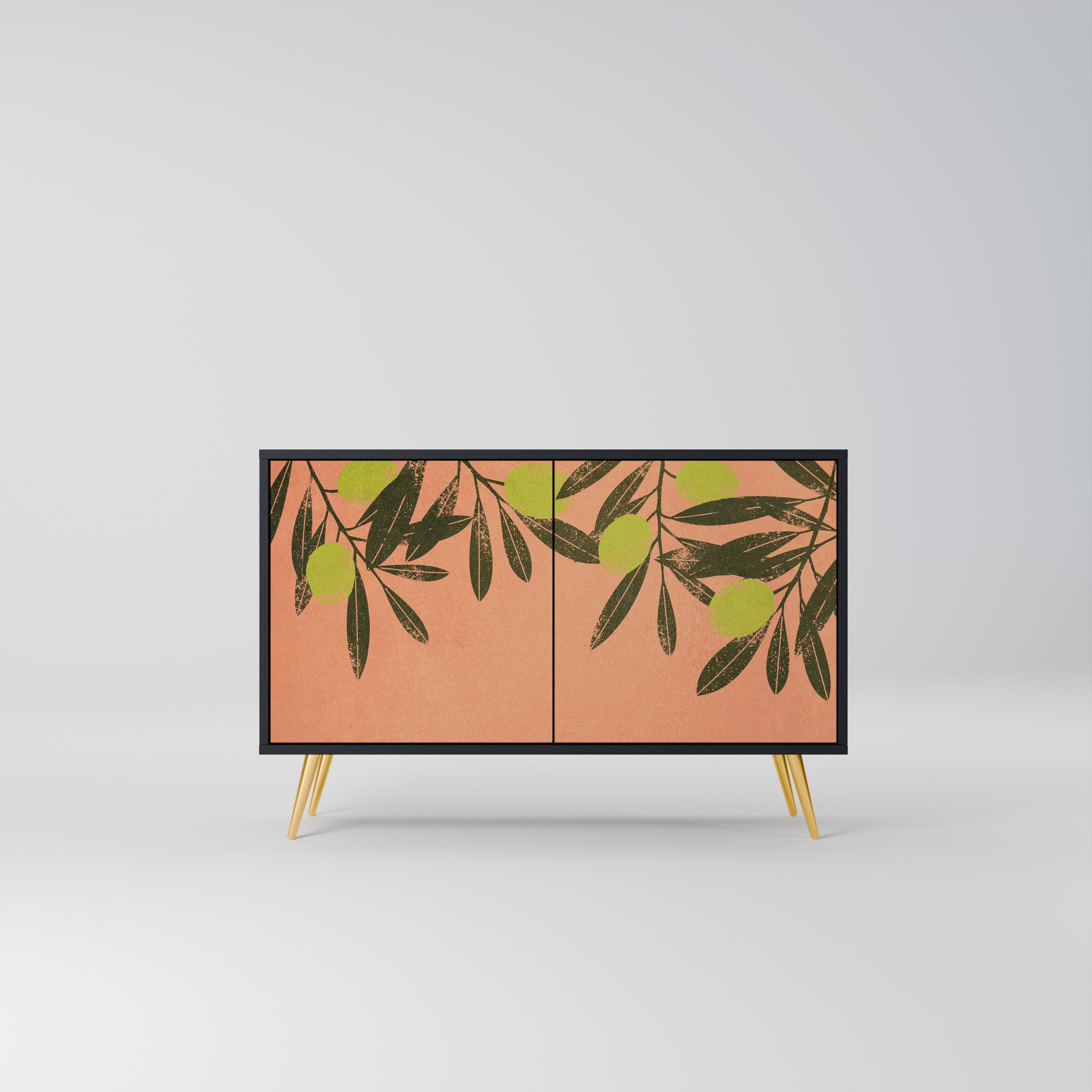 JUICY OLIVES Sideboard mit 2 Türen in Schwarz