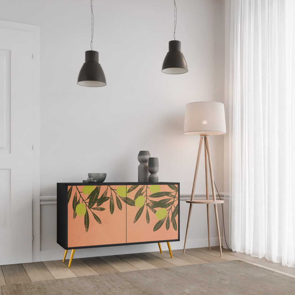JUICY OLIVES Sideboard mit 2 Türen in Schwarz