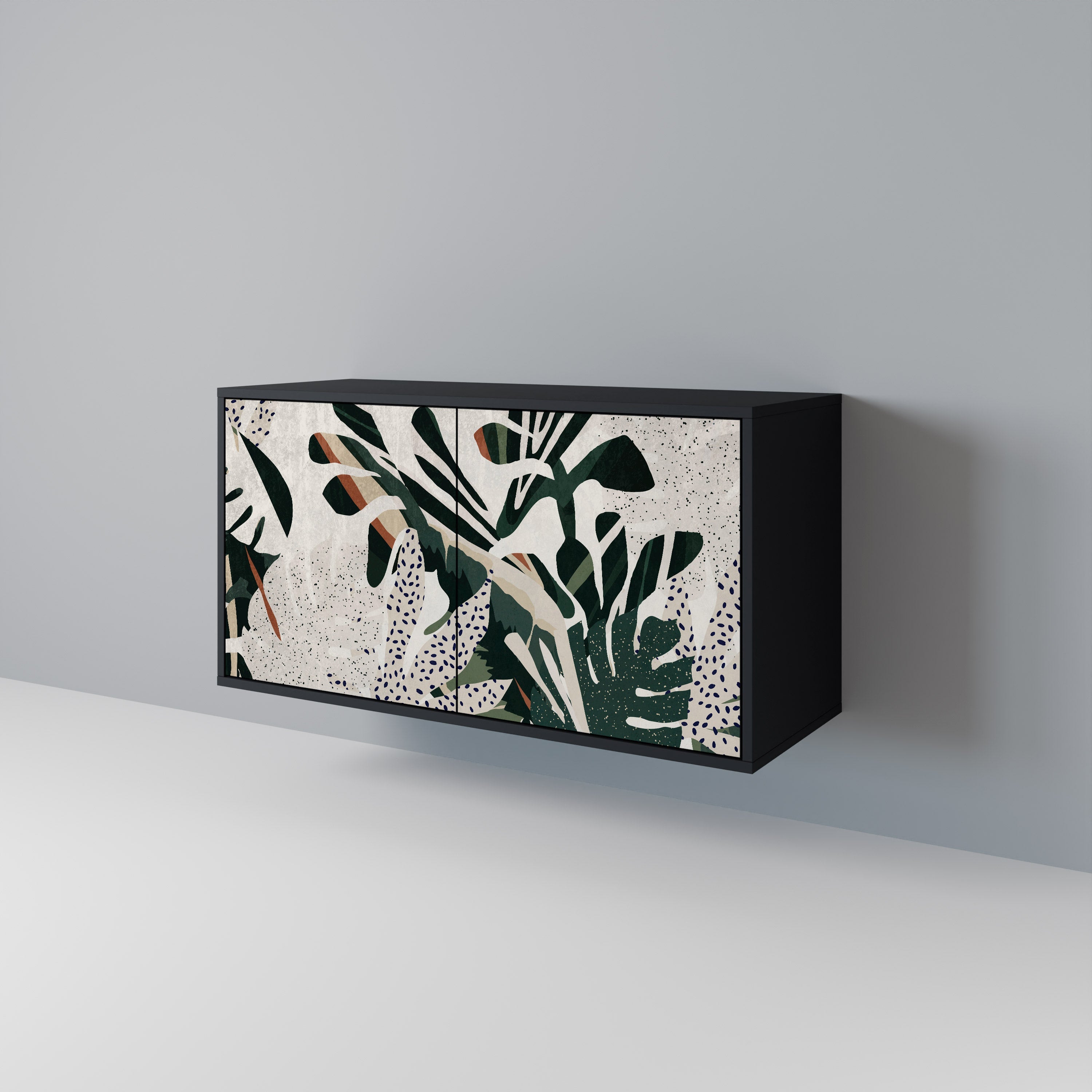 VERDURE FORMATION Sideboard mit 2 Türen in Schwarz