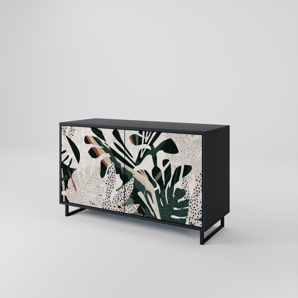 VERDURE FORMATION Sideboard mit 2 Türen in Schwarz