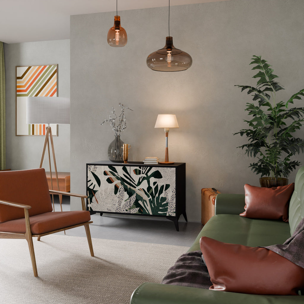 VERDURE FORMATION Sideboard mit 2 Türen in Schwarz