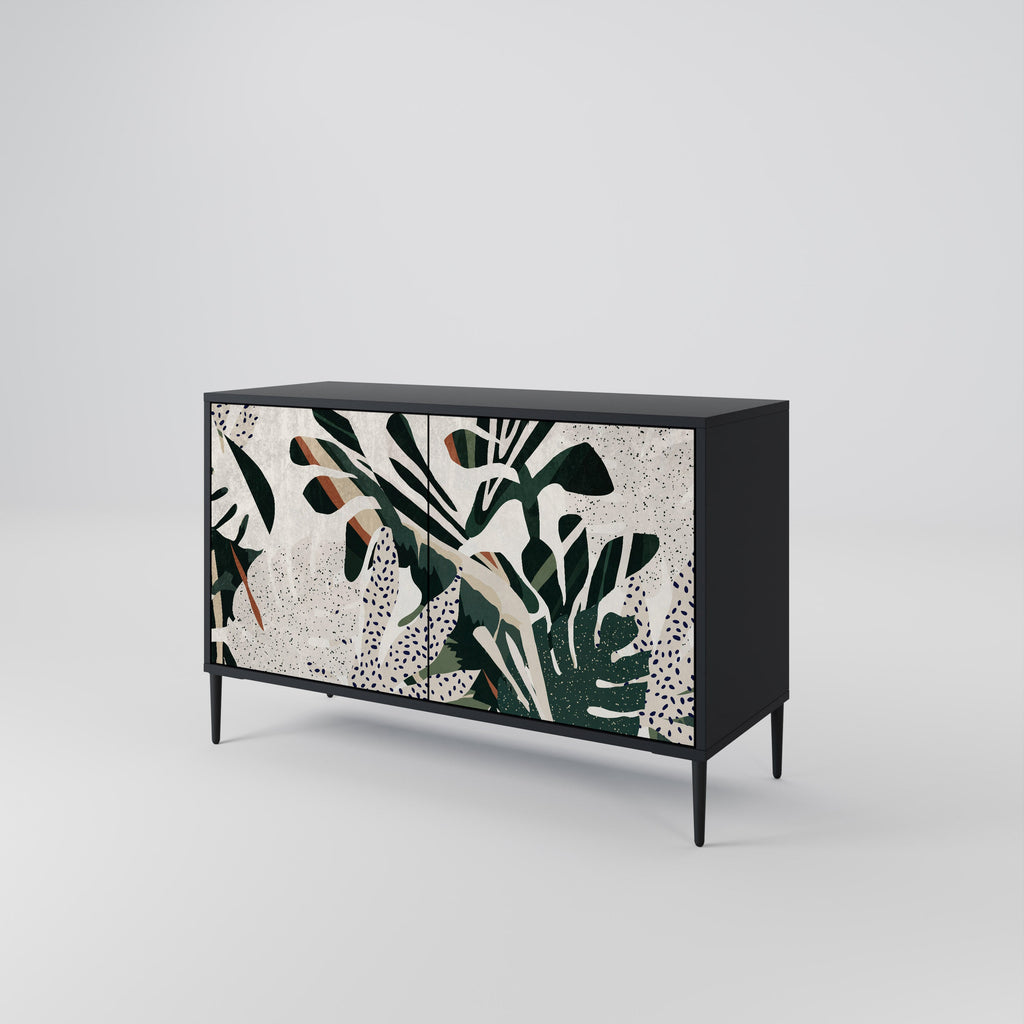 VERDURE FORMATION Sideboard mit 2 Türen in Schwarz