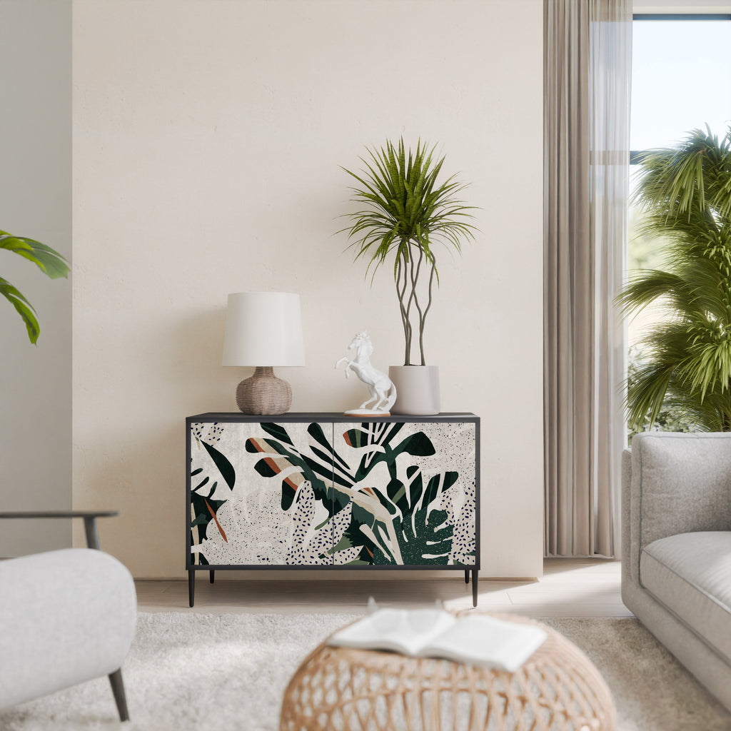 VERDURE FORMATION Sideboard mit 2 Türen in Schwarz