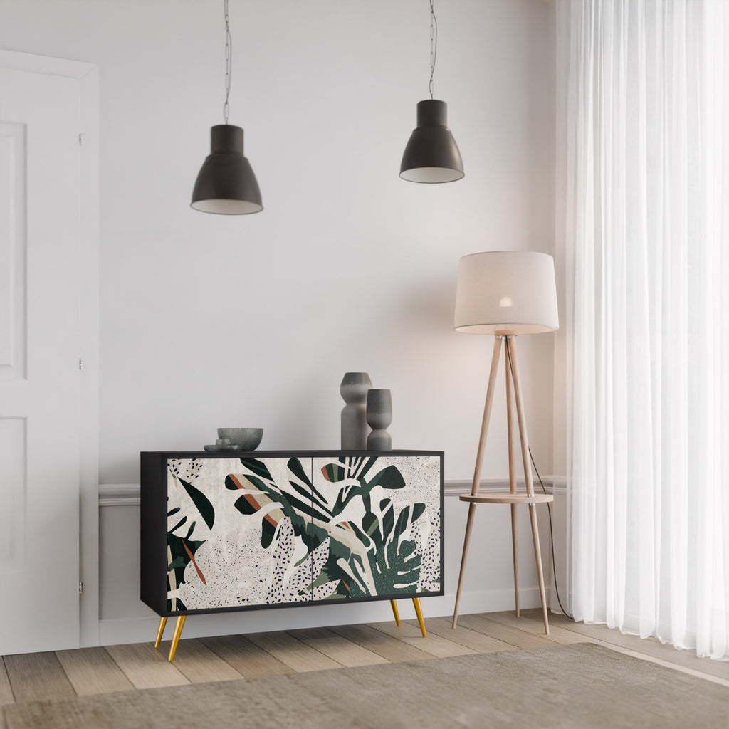VERDURE FORMATION Sideboard mit 2 Türen in Schwarz