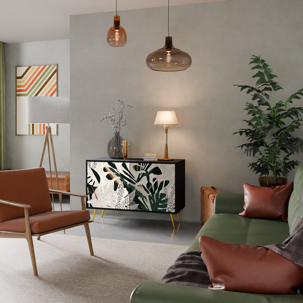 VERDURE FORMATION Sideboard mit 2 Türen in Schwarz