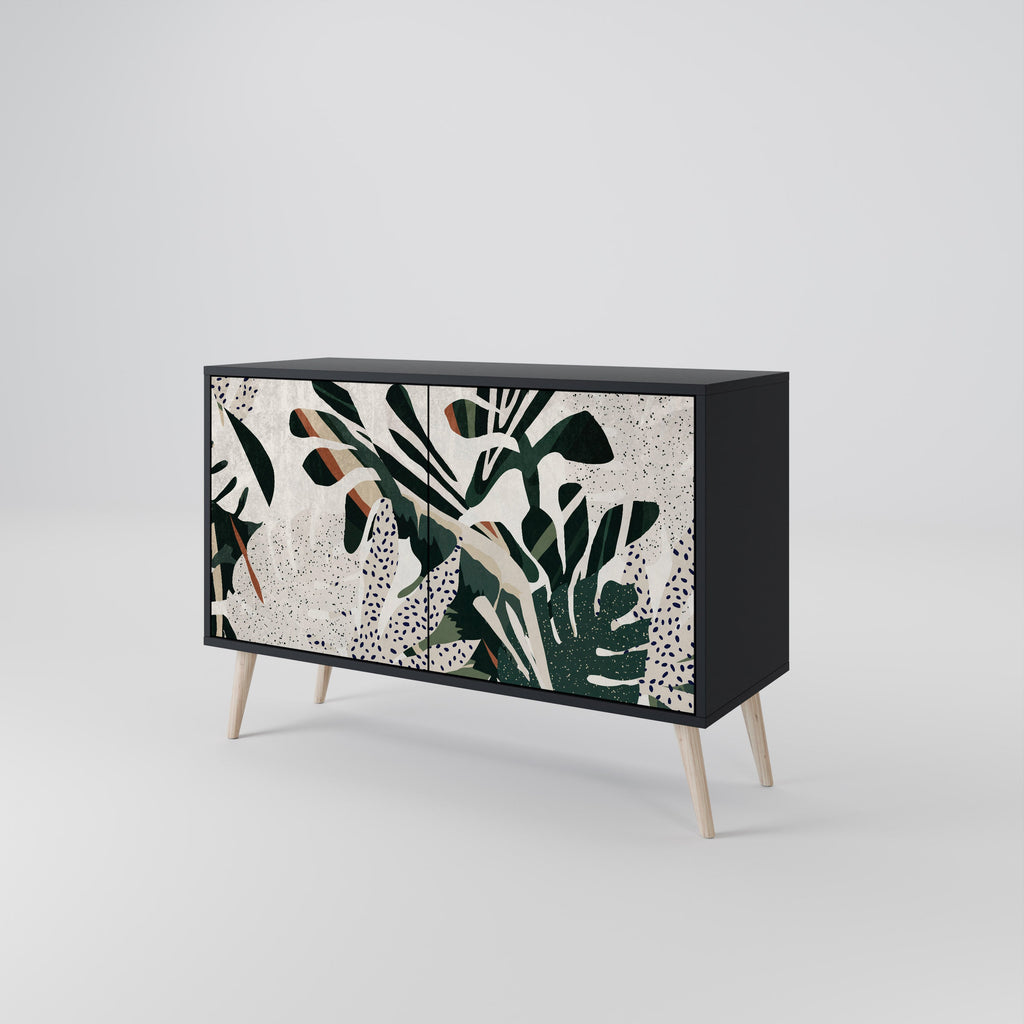 VERDURE FORMATION Sideboard mit 2 Türen in Schwarz
