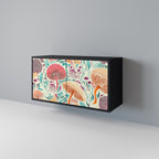 FUNGUS FANTASY Sideboard mit 2 Türen in Schwarz