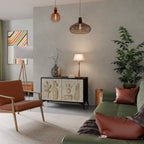 SAND SCULPTURES 2-Door Sideboard in Black Finish