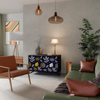 CITRUS BLACK AND WHITE Sideboard mit 2 Türen in Schwarz