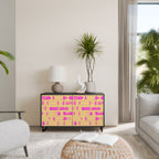 SKATEBOARD ARTISTRY Sideboard mit 2 Türen in Schwarz