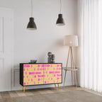 SKATEBOARD ARTISTRY Sideboard mit 2 Türen in Schwarz