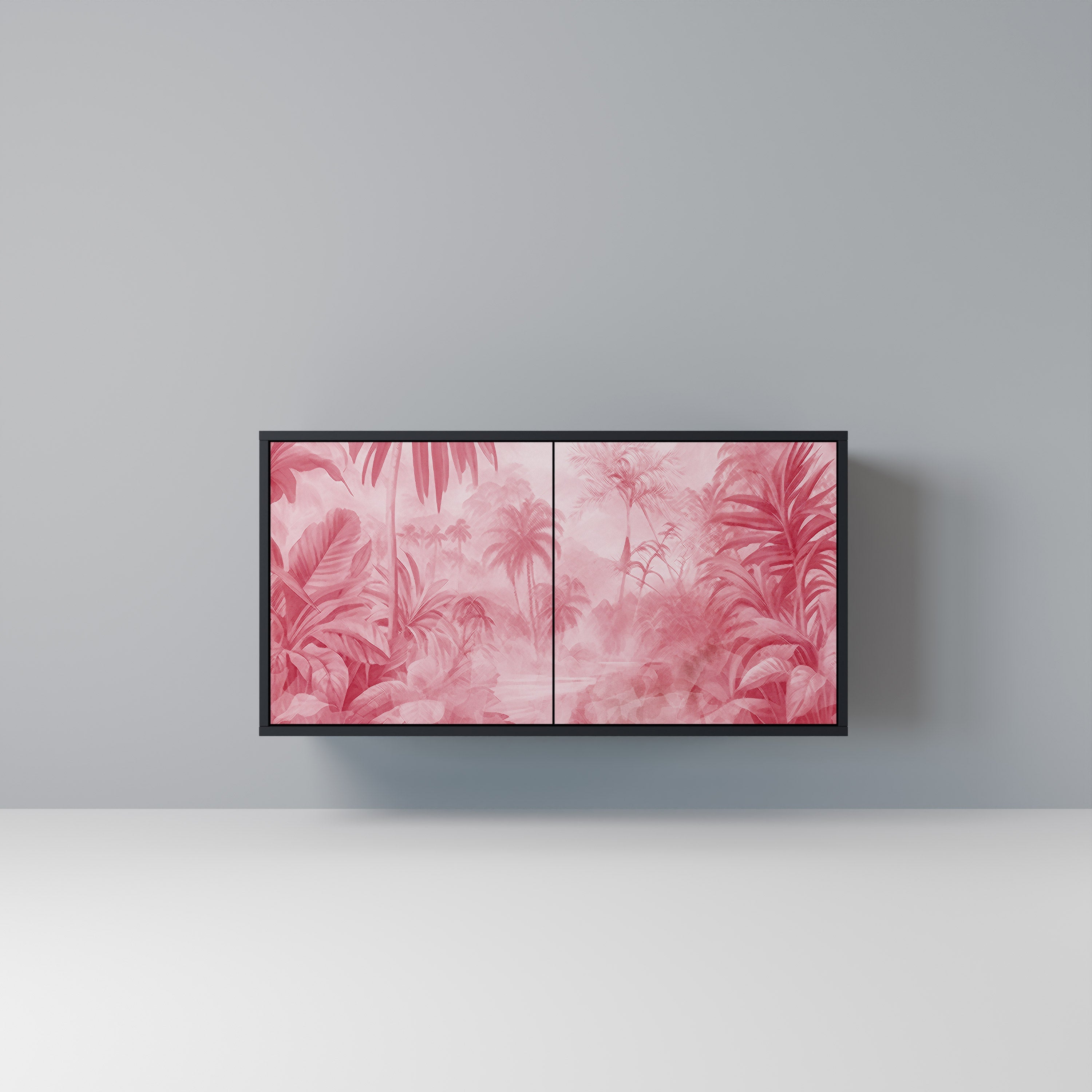 SWEET TROPICS Sideboard mit 2 Türen in Schwarz