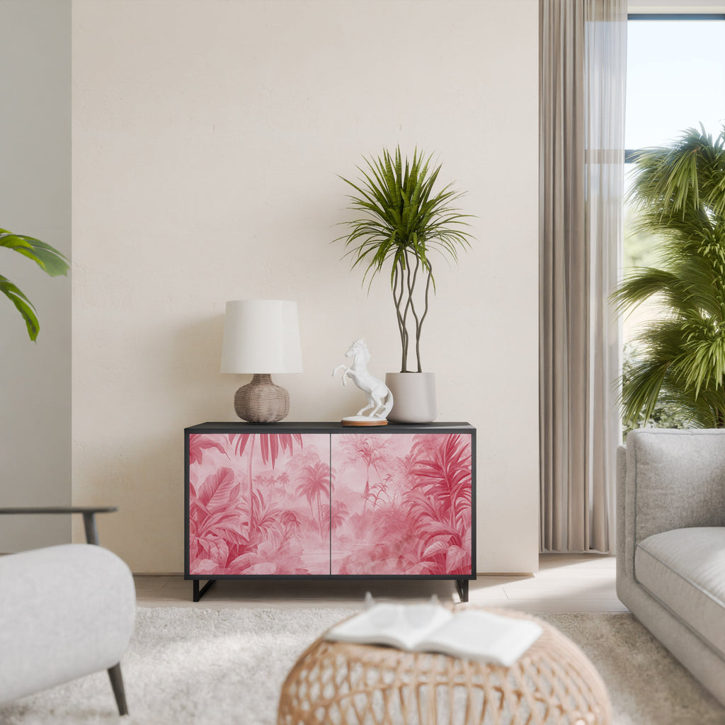 SWEET TROPICS Sideboard mit 2 Türen in Schwarz