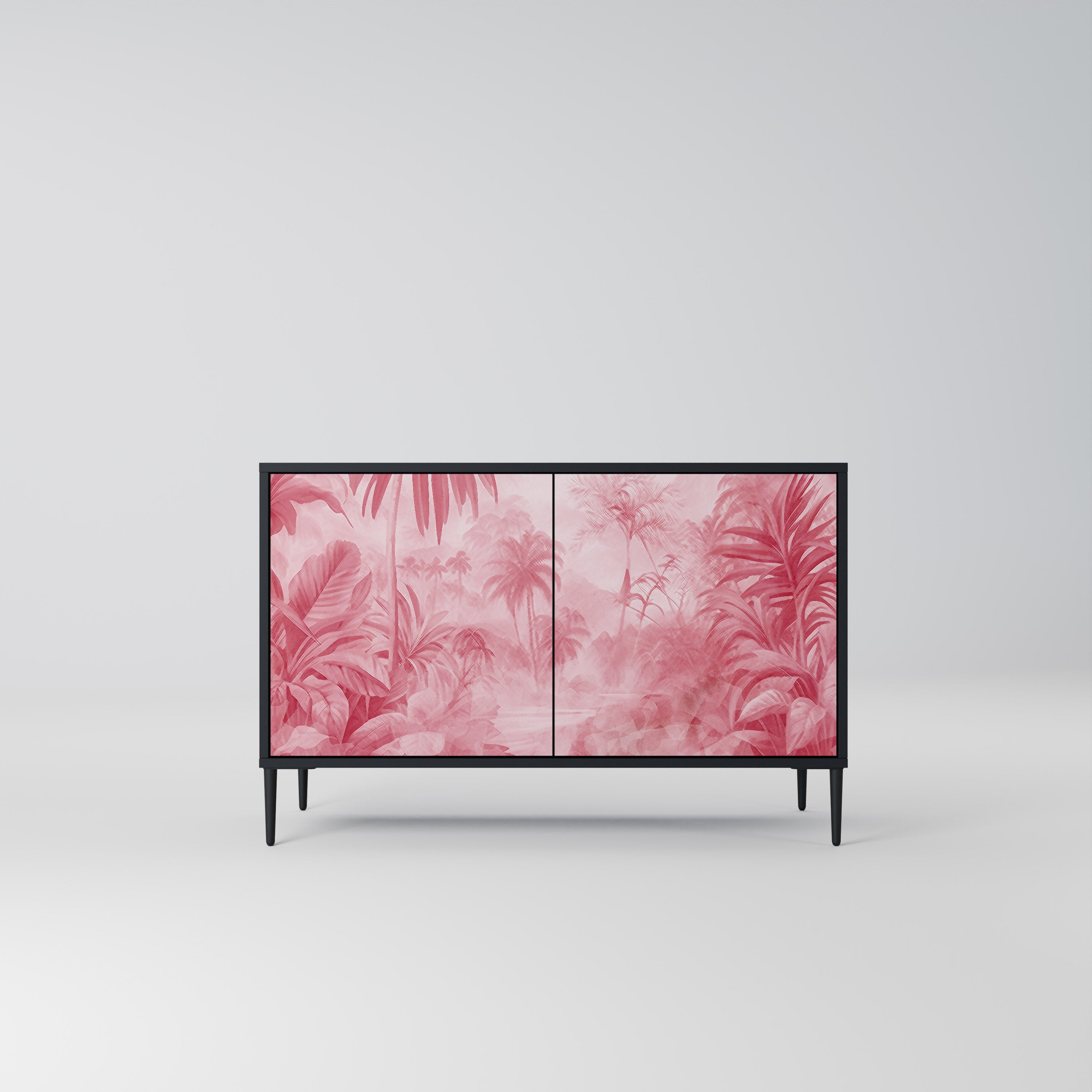 SWEET TROPICS Sideboard mit 2 Türen in Schwarz