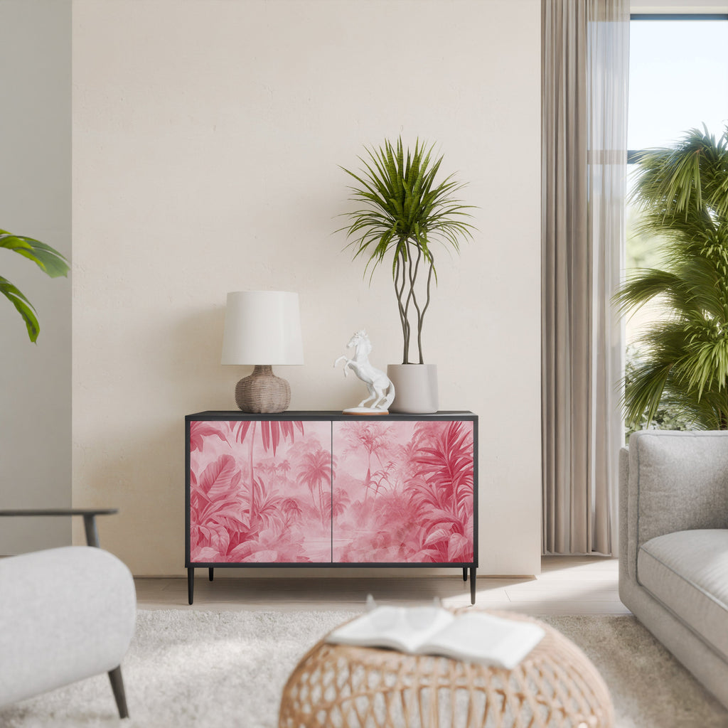 SWEET TROPICS Sideboard mit 2 Türen in Schwarz