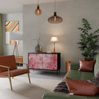 SWEET TROPICS Sideboard mit 2 Türen in Schwarz