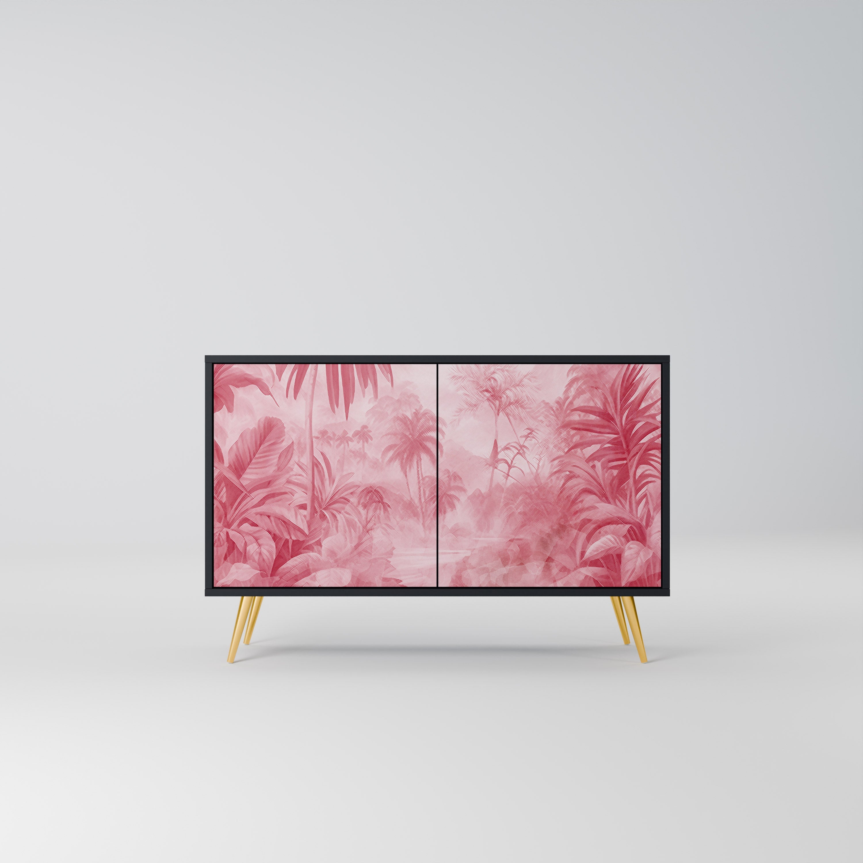 SWEET TROPICS Sideboard mit 2 Türen in Schwarz