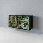 VERDURE ABYSS Sideboard mit 2 Türen in Schwarz