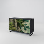 VERDURE ABYSS Sideboard mit 2 Türen in Schwarz
