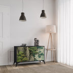 VERDURE ABYSS Sideboard mit 2 Türen in Schwarz