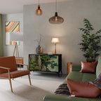 VERDURE ABYSS Sideboard mit 2 Türen in Schwarz