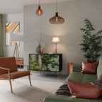 VERDURE ABYSS Sideboard mit 2 Türen in Schwarz