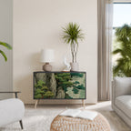 VERDURE ABYSS Sideboard mit 2 Türen in Schwarz