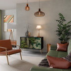 VERDURE ABYSS Sideboard mit 2 Türen in Schwarz