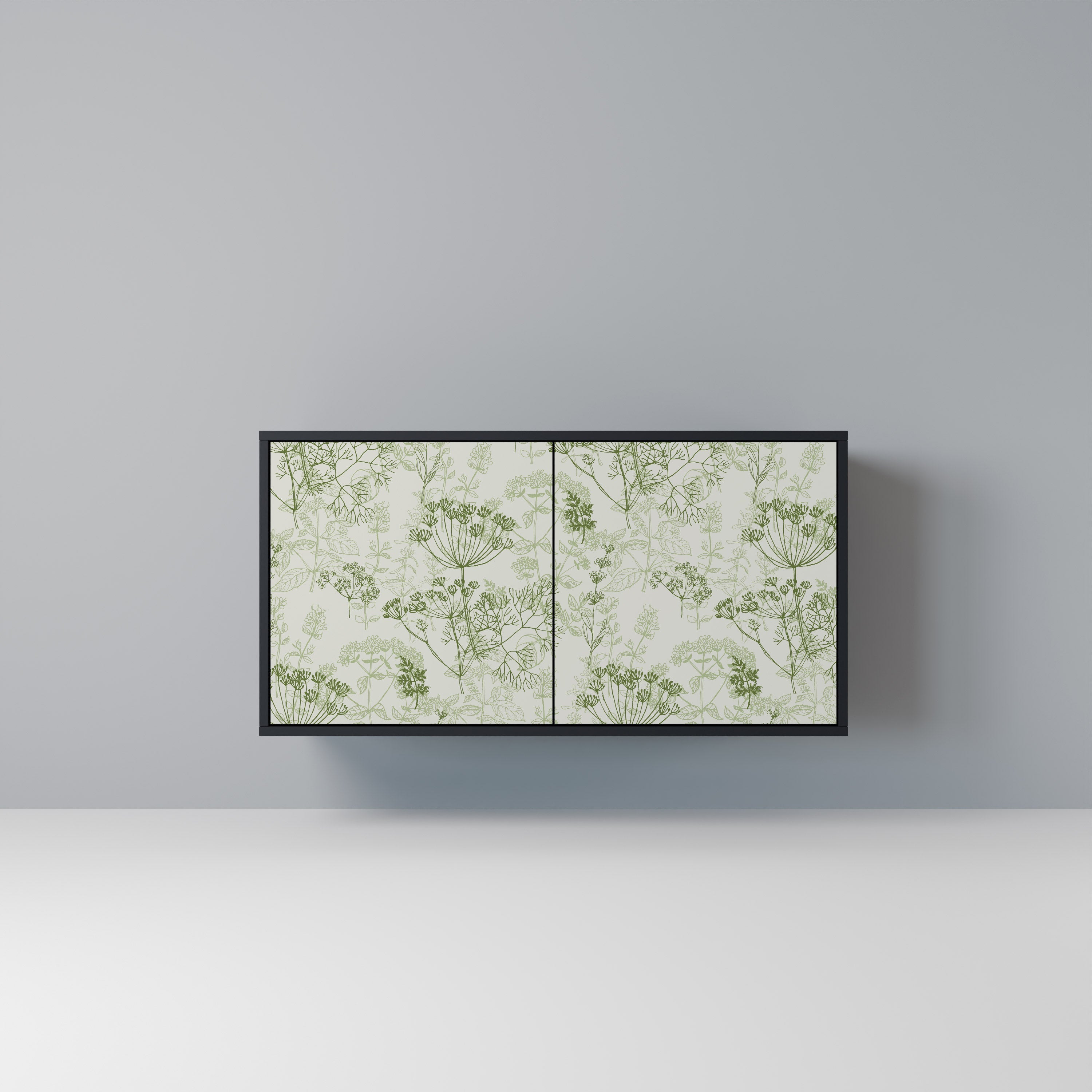 FENNEL BALDACHIN Sideboard mit 2 Türen in Schwarz