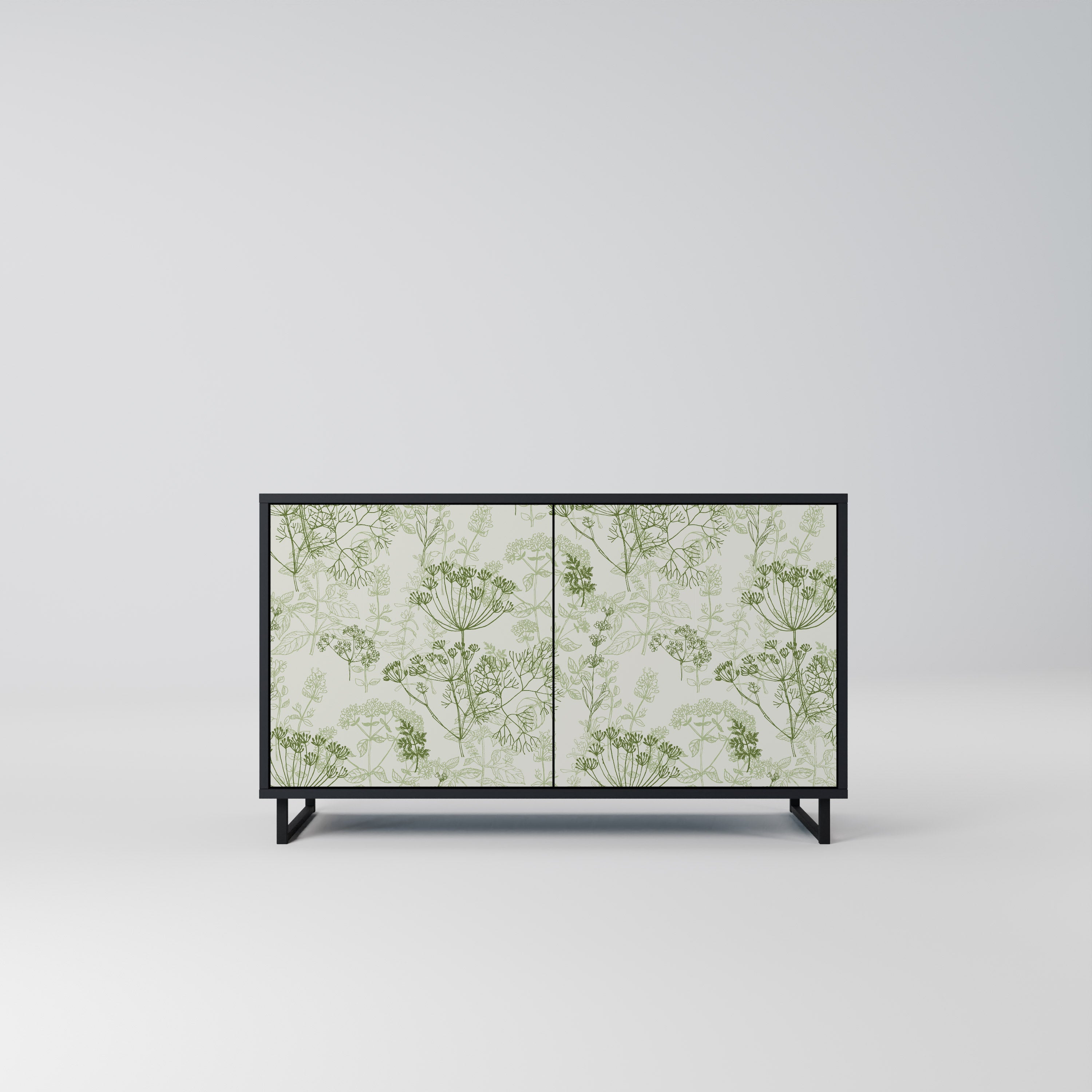 FENNEL BALDACHIN Sideboard mit 2 Türen in Schwarz