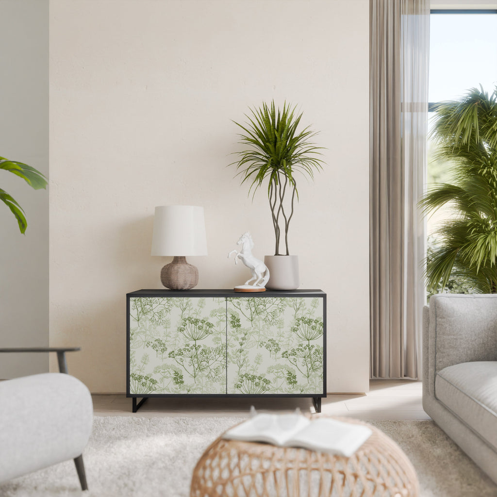 FENNEL BALDACHIN Sideboard mit 2 Türen in Schwarz