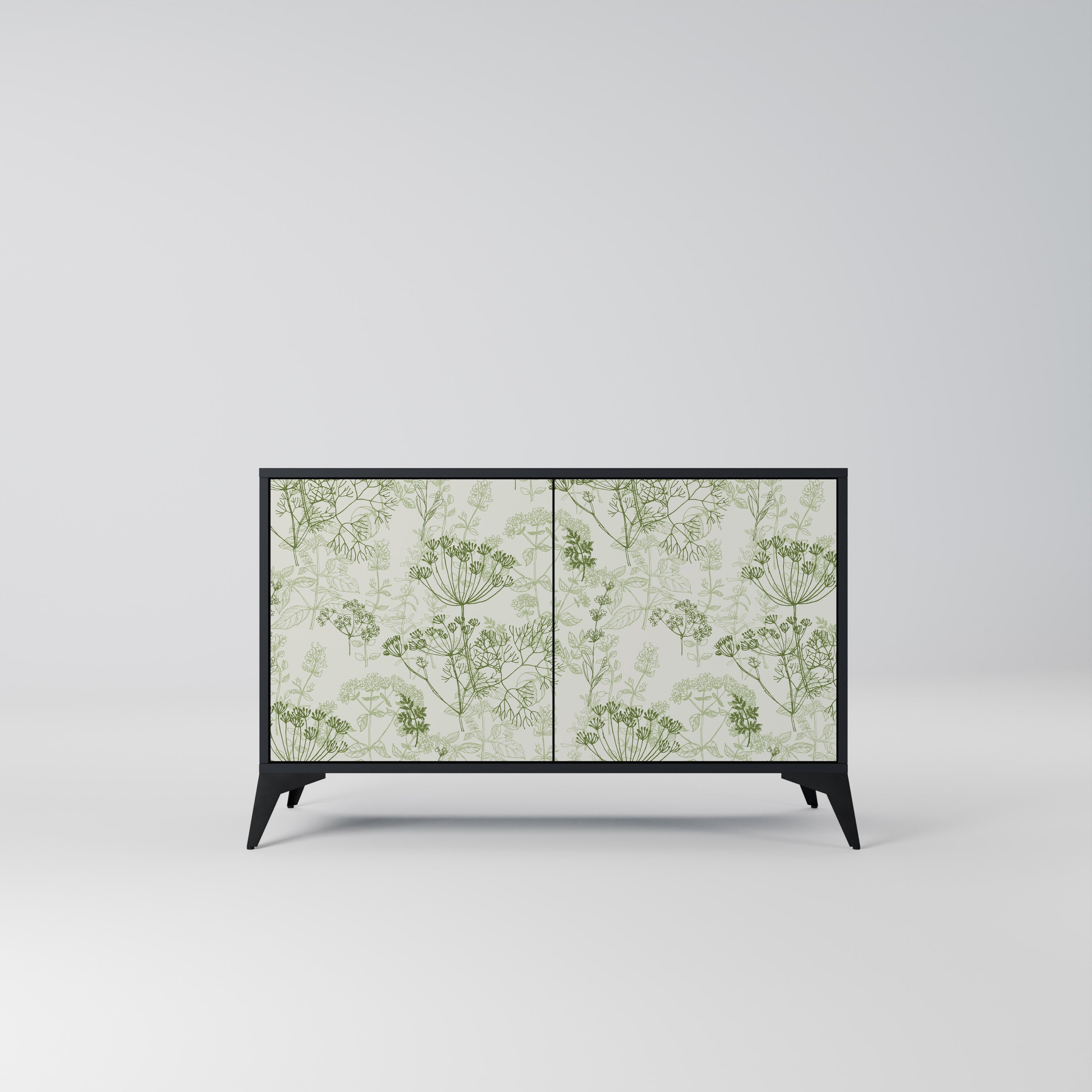 FENNEL BALDACHIN Sideboard mit 2 Türen in Schwarz