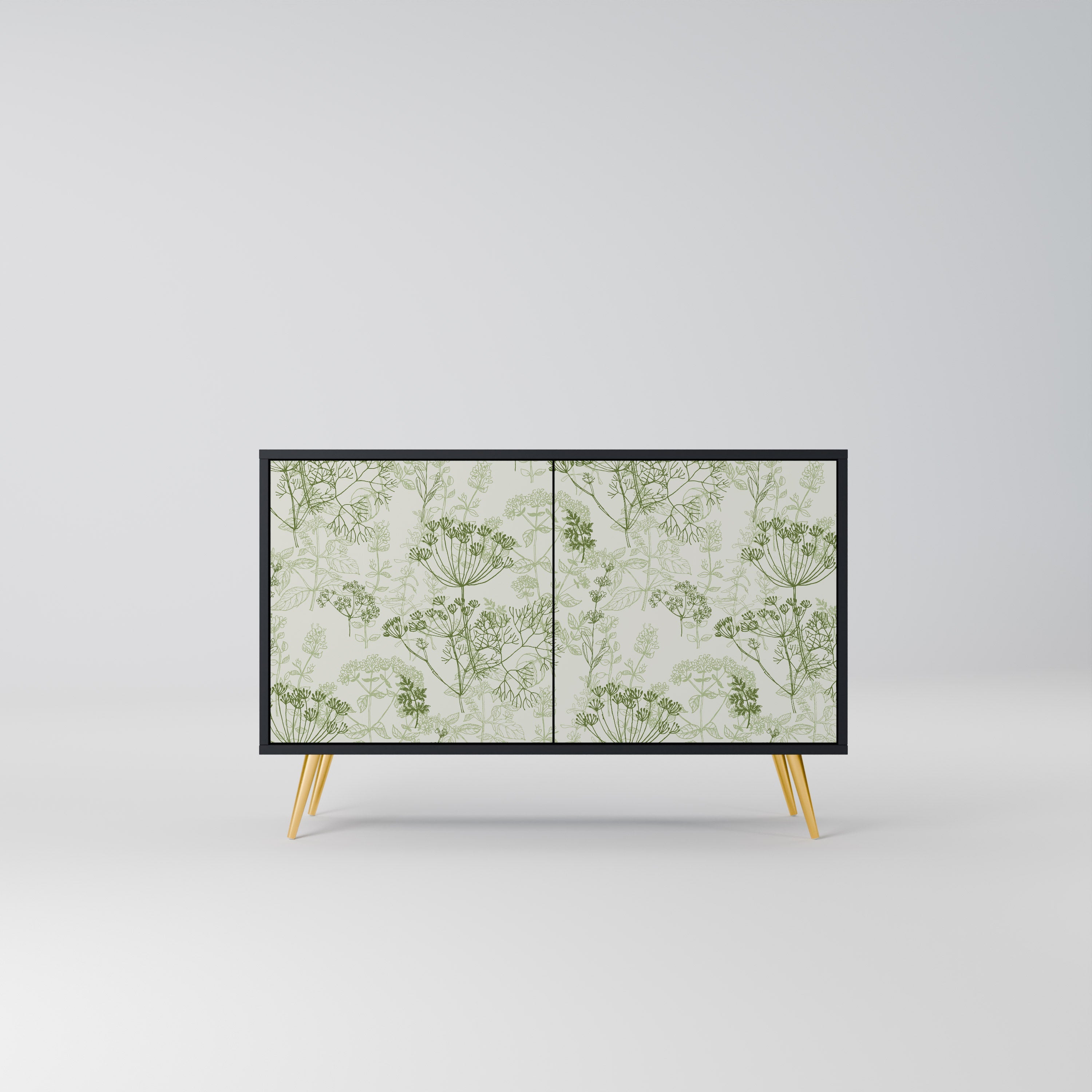 FENNEL BALDACHIN Sideboard mit 2 Türen in Schwarz