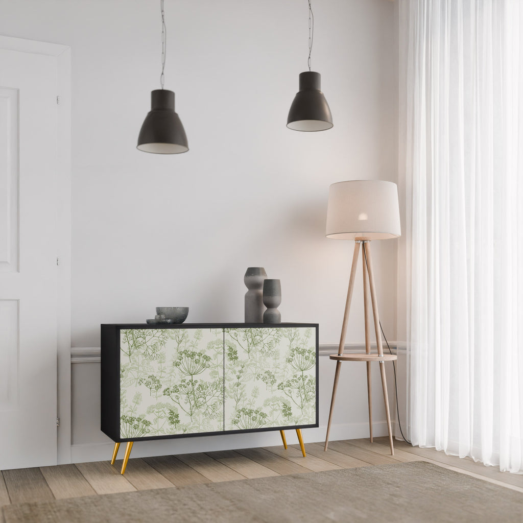 FENNEL BALDACHIN Sideboard mit 2 Türen in Schwarz