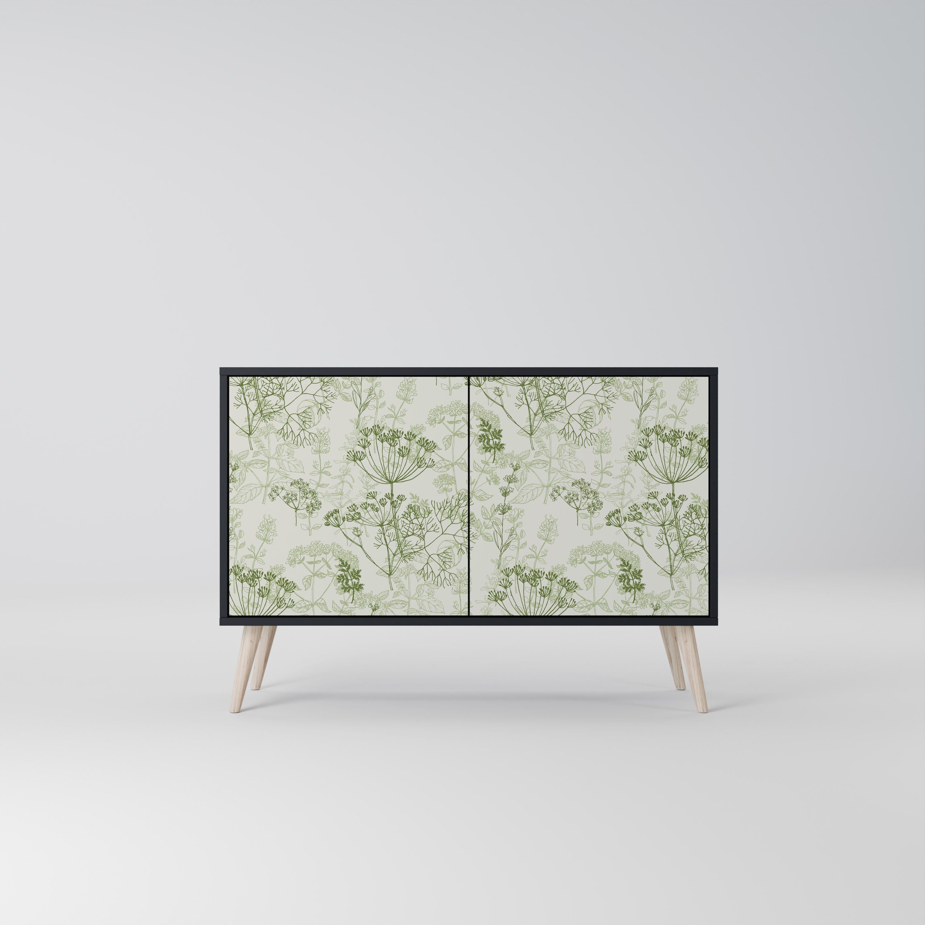 FENNEL BALDACHIN Sideboard mit 2 Türen in Schwarz