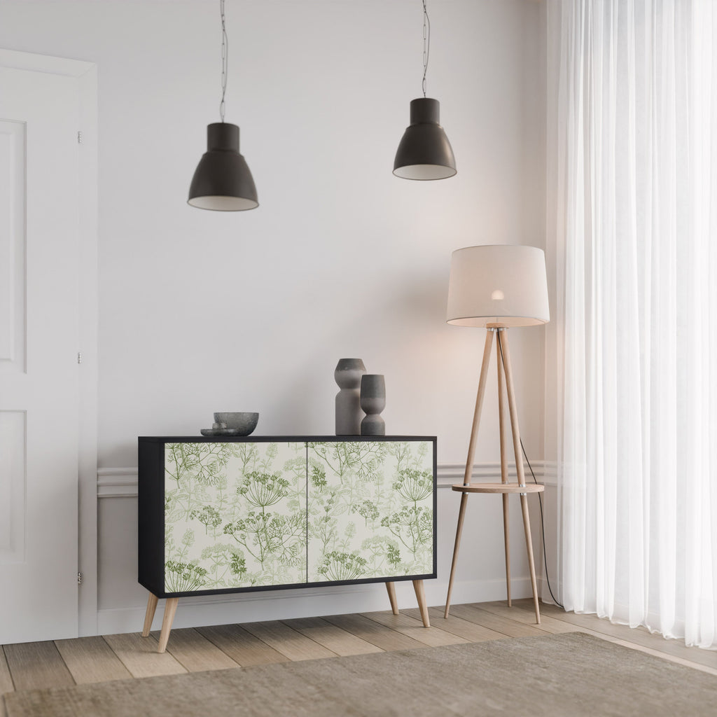 FENNEL BALDACHIN Sideboard mit 2 Türen in Schwarz