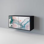 VELVET CROSSING Sideboard mit 2 Türen in Schwarz