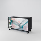 VELVET CROSSING Sideboard mit 2 Türen in Schwarz